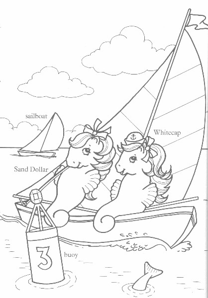 Sea Pony Coloring Book 2