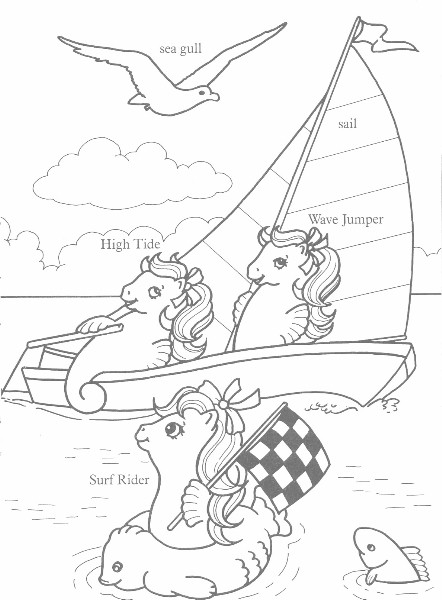 Sea Pony Coloring Book 2