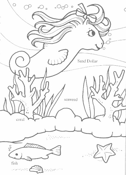 Sea Pony Coloring Book 2