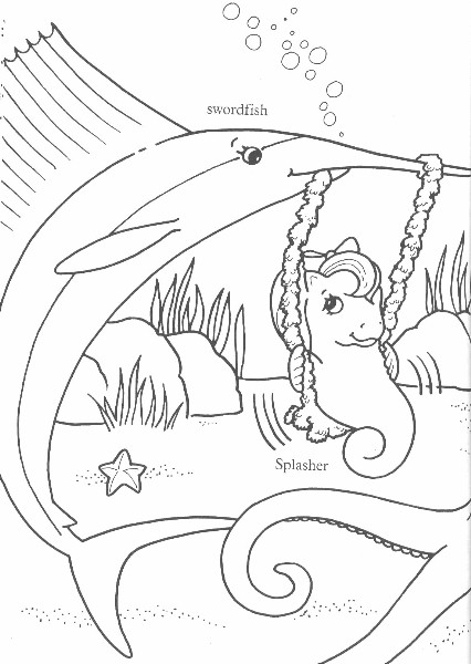 Sea Pony Coloring Book 2