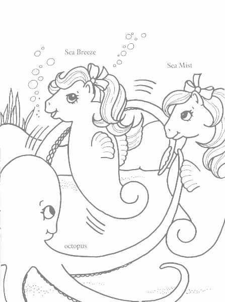 Sea Pony Coloring Book 2
