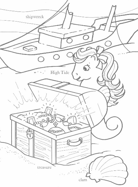 Sea Pony Coloring Book 2