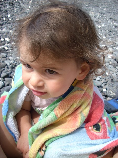 on the beach in Maui