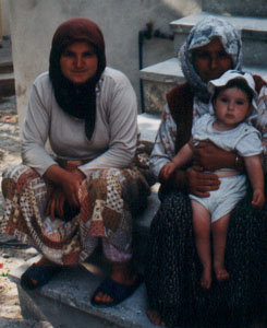 posing with the Turkish ladies