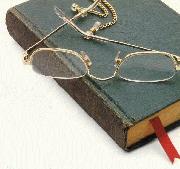 Glasses and Book