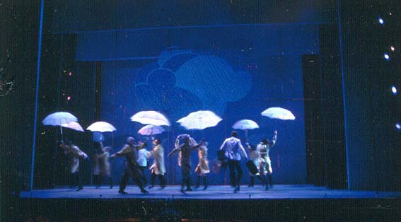 Umbrellas in the Rain