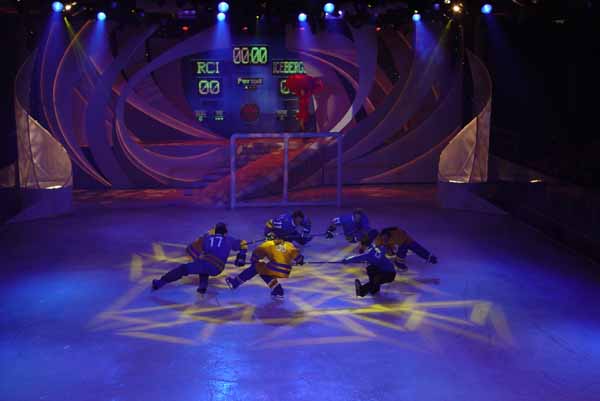 Hockey game circle