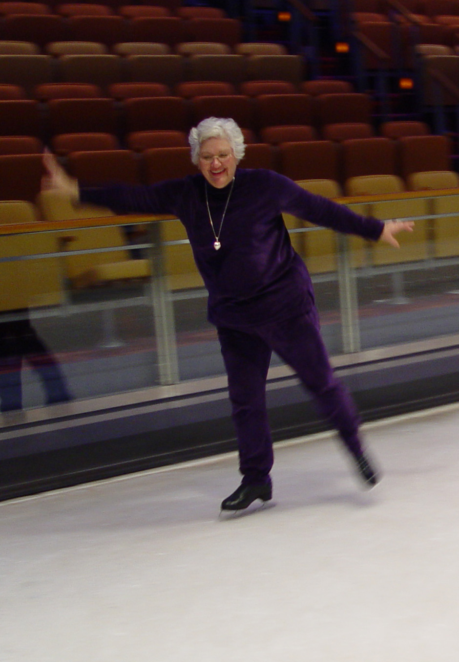 Marcia skating onboard Navigator
