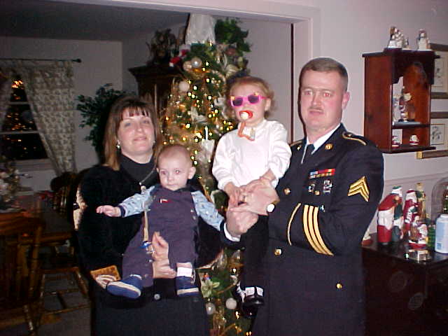 Holly, Bryson, Emma and Coby - Christmas 2001