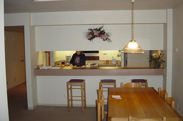 The kitchen that we used more than once.
