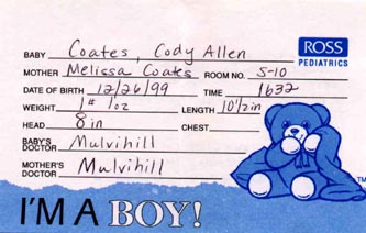 Click for Cody's Picture!