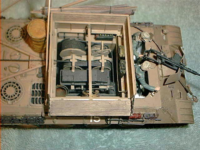 Interior of German recovery vehicle