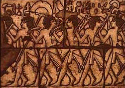 El-Deir El-Bahri Mural Painting - Parade