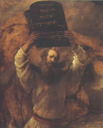 Moses with the Tablets of the Law, by Rembrandt