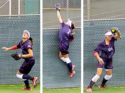 Stealing a homerun at the Canada Cup 2002