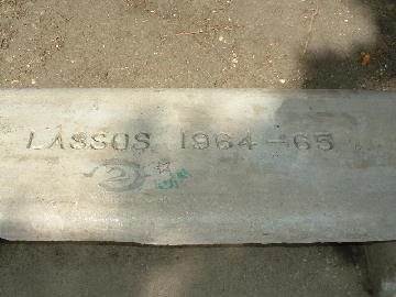 JHS Image of Class of 65 imprint in sidewalk JHS Image of Class of 65 imprint in sidewalk
