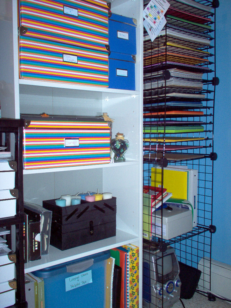 Bottom of shelves & General Paper Storage