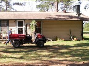 The MULE and part of the house