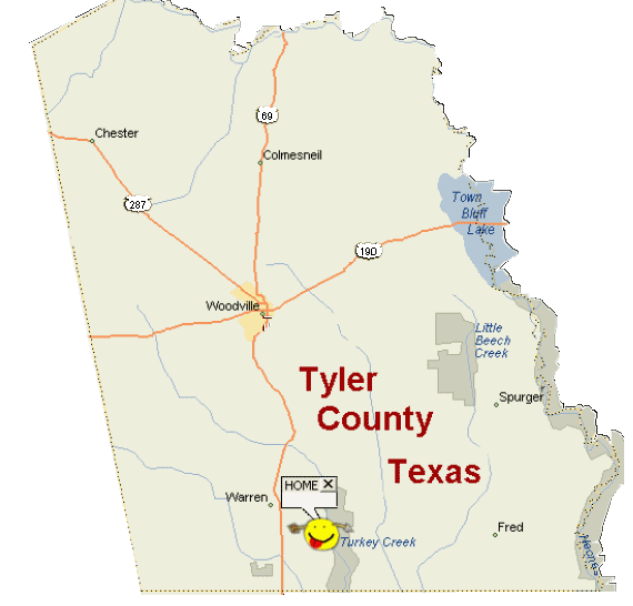 That thar's Tyler County Texas... click to see Warren, TX