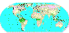Map of worldwide rainforests