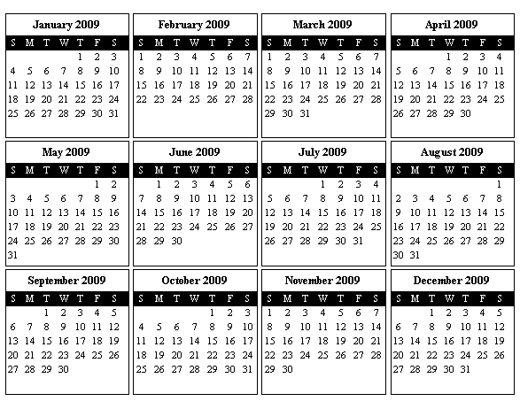 Calendar 2008