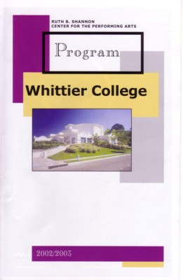 Whittier College:  The Shannon Center: Program