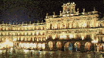 Plaza mayor de noche