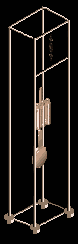 Wireframe Grandfather Clock