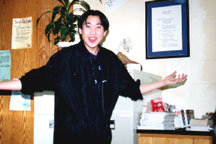 mike yells, 'HEYYY, Let's all Be Happy, and No worrY!