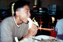 justin, doing his favorite thing to do~ hm.....