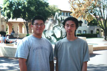hehe the water fountain right infront of stanford bookstore~