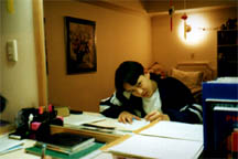 Do not be alarm by his Neatness.., it wasn't like this..., He specially organized his room for this picture