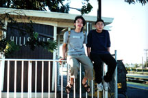 chilling off at hillsdale train station~