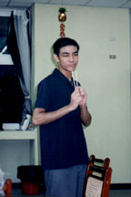 phil playing cute at oc year end party~