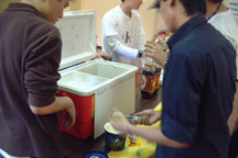 terrence & phil at gaa bake/root beer sale
