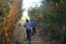 dad & mom leading the way hehe, hey wait up! grrrrr.... so tiring