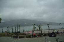land stretching into Taiwan Strait