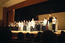 end of talent show, DIEEEEE i wanna go home jk~ lame jokes with kev~