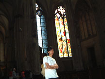 arrived at Koln, inside the Dom, haha yes yes cathedrals cathedrals everywhere~