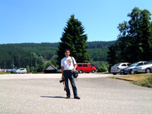 uncle in front of the Black Forest~