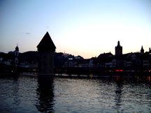 arriving at Luzern, a beautiful city by the cleanest part of Rhine hahaha~