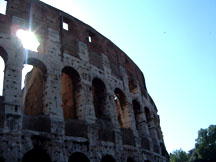 italians like holes in their buildings... jk haha the place was plundered