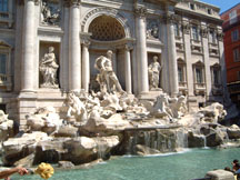 fountain of trevis, i think there's a spring fountain under this, really beautiful, haha nice and cool~