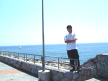 haha first time in the whole trip to see blue ocean, it's the mediterranean!