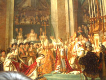 napoleon and josephine, this painting is about 4 times taller than me~