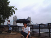 London Tower Bridge hehe, it's not raining :)