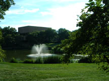 pond in front of music school~