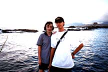 yes, me's mama and magnificento by the Northeastern shoreline exploring~