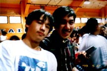 yes we are gay gays~~ we are sooooo happy~!! what in the world are they doing in the middle of the award assembly? why is robert's head lying on jeremiah's shoulder?? ew.... gay... and all those dandruffs~ j.k