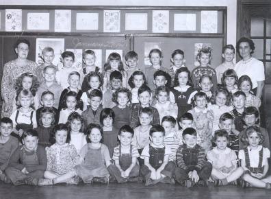 Mrs. Mayer's First Grade Class, Maple Grove School, 1948-1949